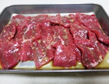 牛肉と春野菜のオイスターソース炒め　【下準備】②