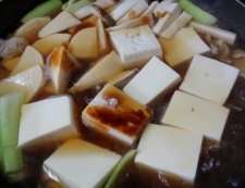 豆腐と青梗菜のうま煮　調理④