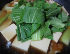 豆腐と青梗菜のうま煮　調理⑤