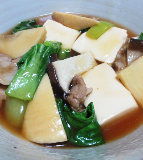豆腐と青梗菜のうま煮　拡大