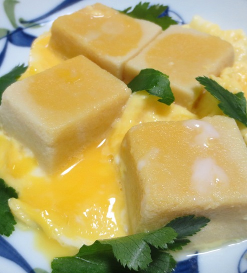 高野豆腐の卵とじ　B