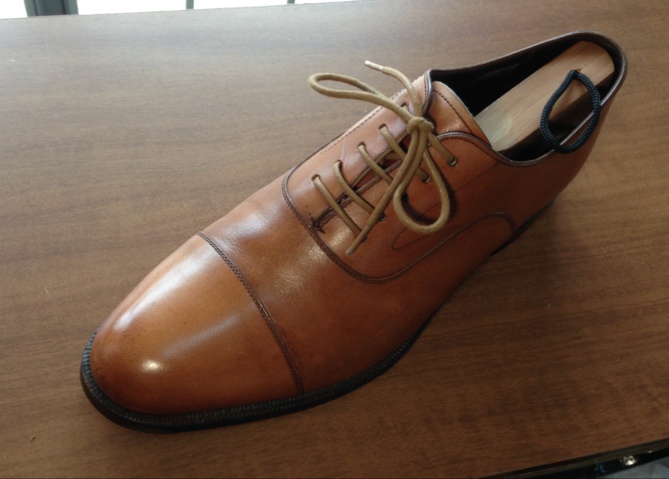 靴の修理例 beelog JOHNSTON&MURPHY