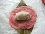 桜餅の大豆餡