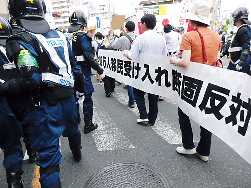 移民受け入れ断固反対デモ行進in西川口（平成26年5月25日）20140525