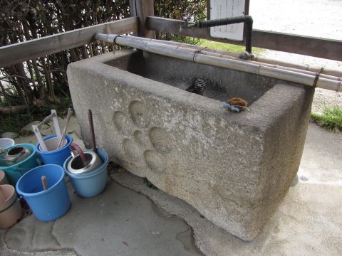 真光寺の大手水鉢