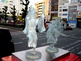 JR徳島駅　ポスト上の阿波踊り像