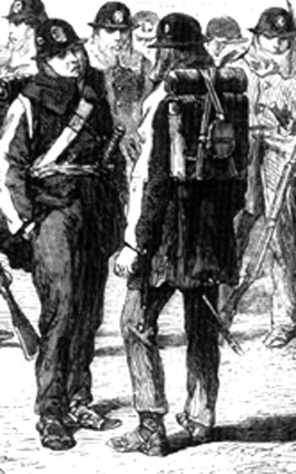 Soldados japoneses portando el ransel