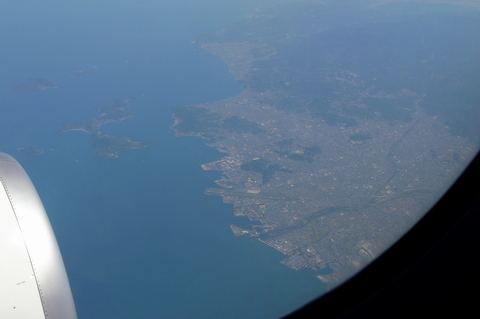 松山空港が見える