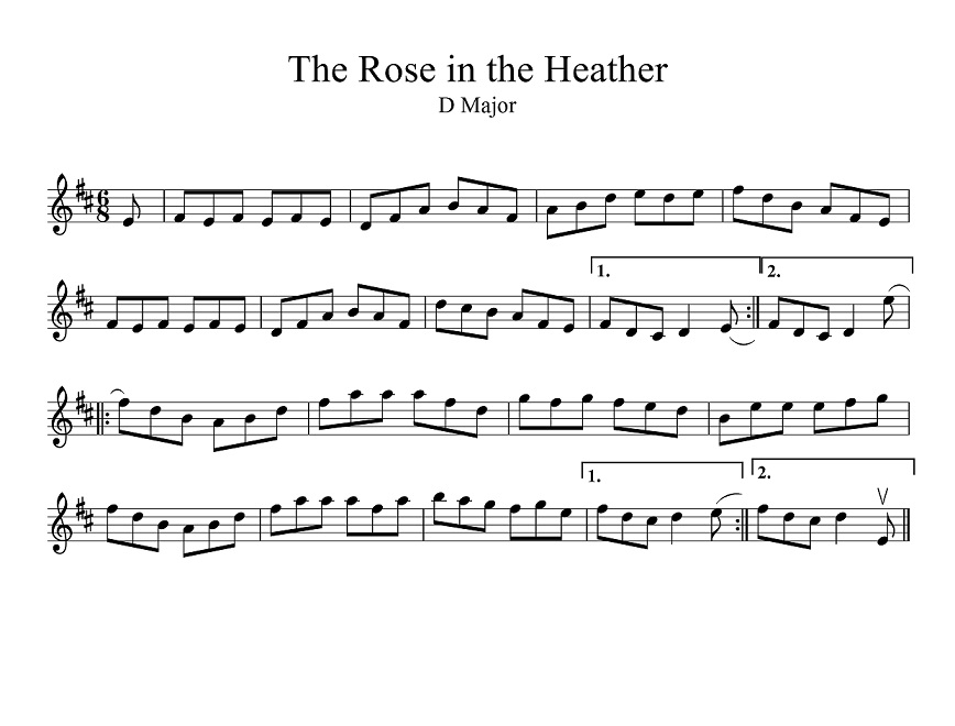 音源・楽譜 -The Rose in the Heather